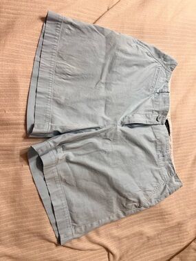 Talbots Light Blue Men's Flat-Front Cotton Shorts